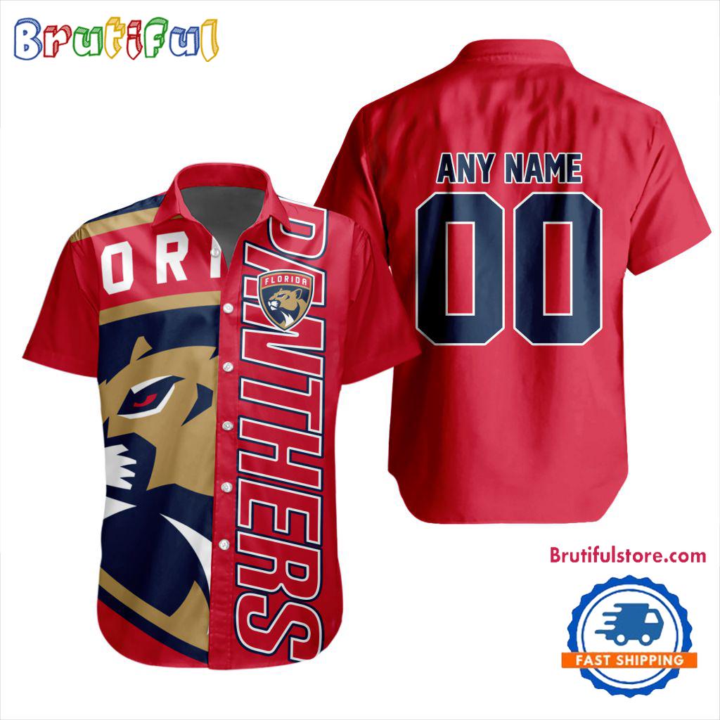 NHL Florida Panthers New Design Hawaiian Shirt, Hockey Team Button Shirt