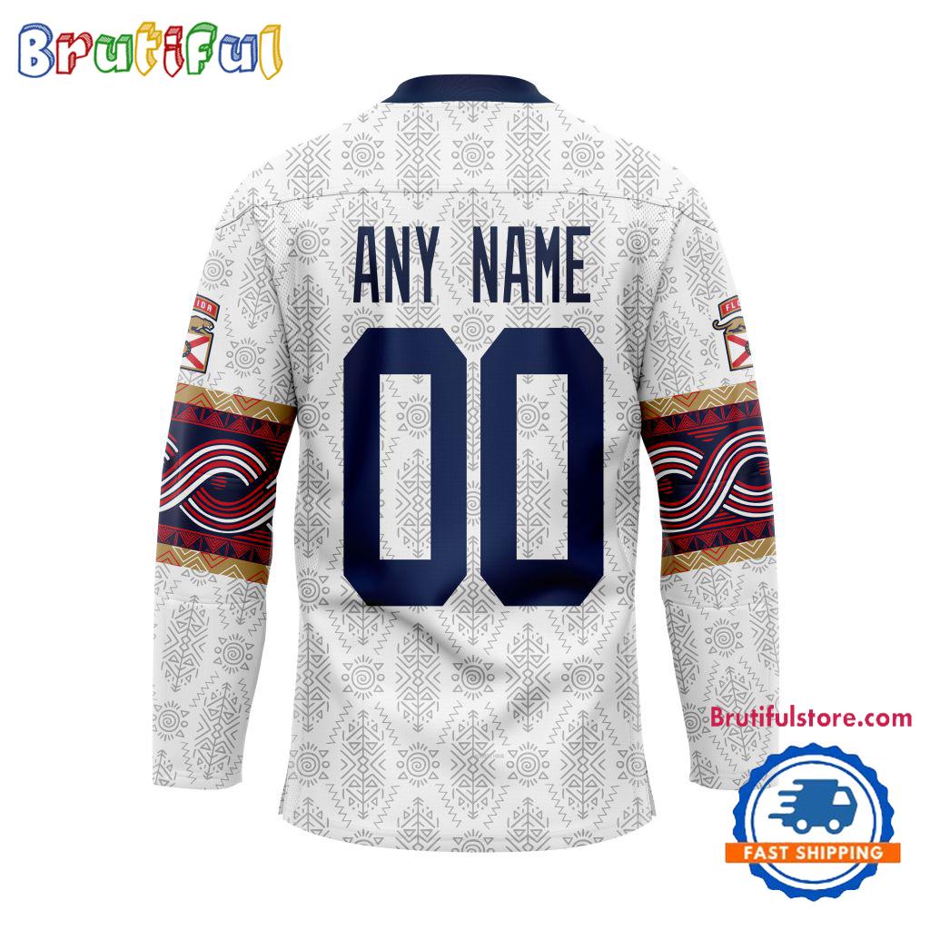 NHL Florida Panthers Personalized Native American Hockey Jersey