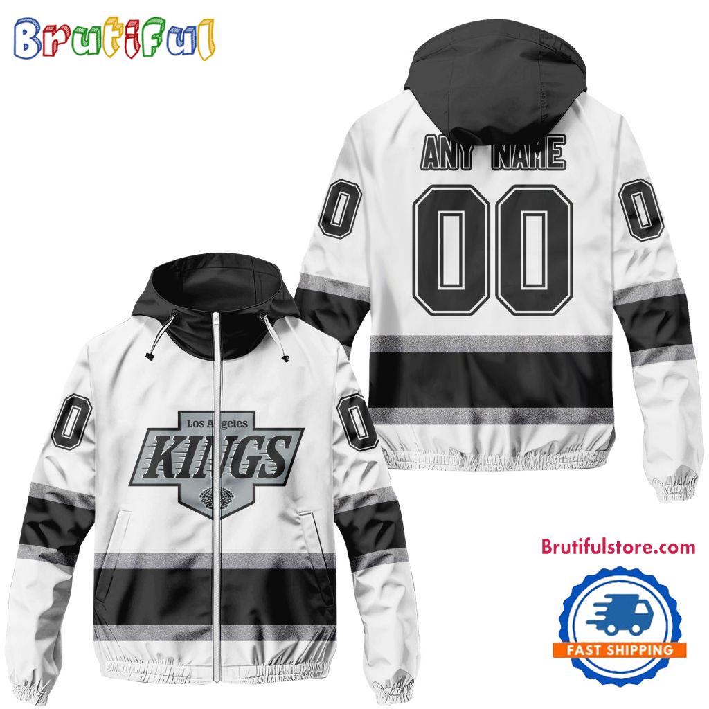 NHL Los Angeles Kings Away Windbreaker Outdoor Jacket, Personalized Hockey Team Jacket Outfits
