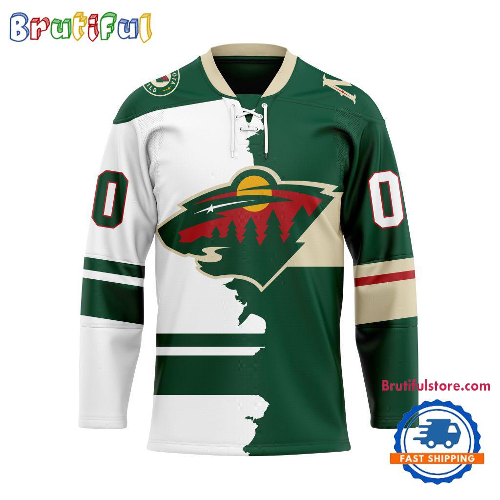 NHL Minnesota Wild Home Mix Away New Design Hockey Jersey