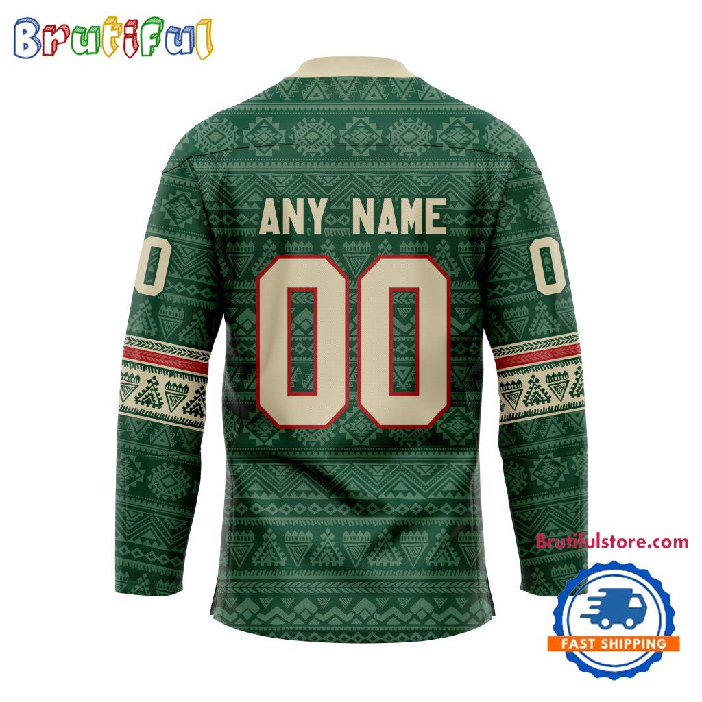 NHL Minnesota Wild Personalized Native American Hockey Jersey