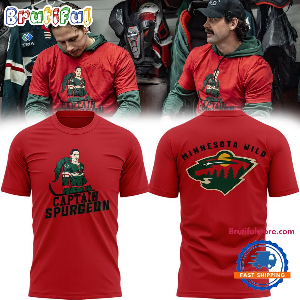 NHL Minnesota Wild Special Captain Spurgeon New T Shirt