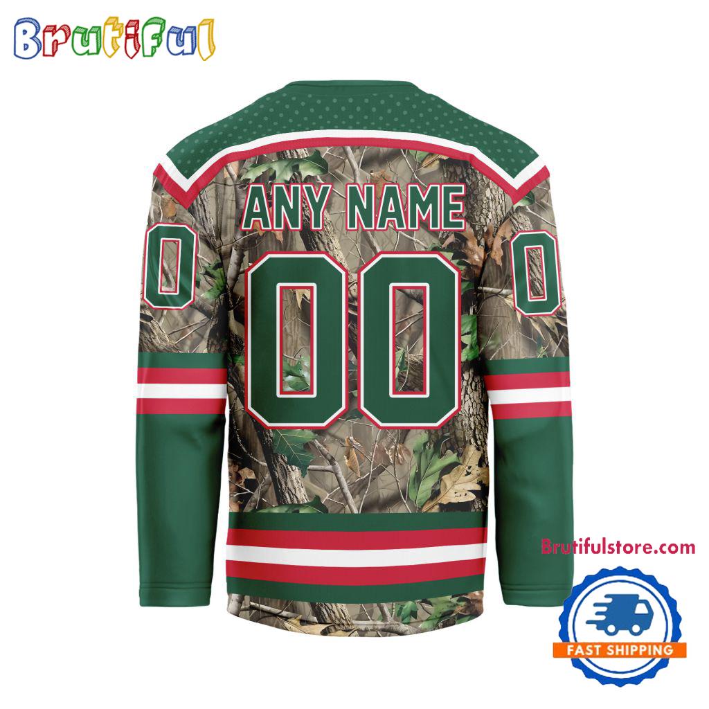 NHL Minnesota Wild Special Realtree Camo Hunting Hockey Jersey