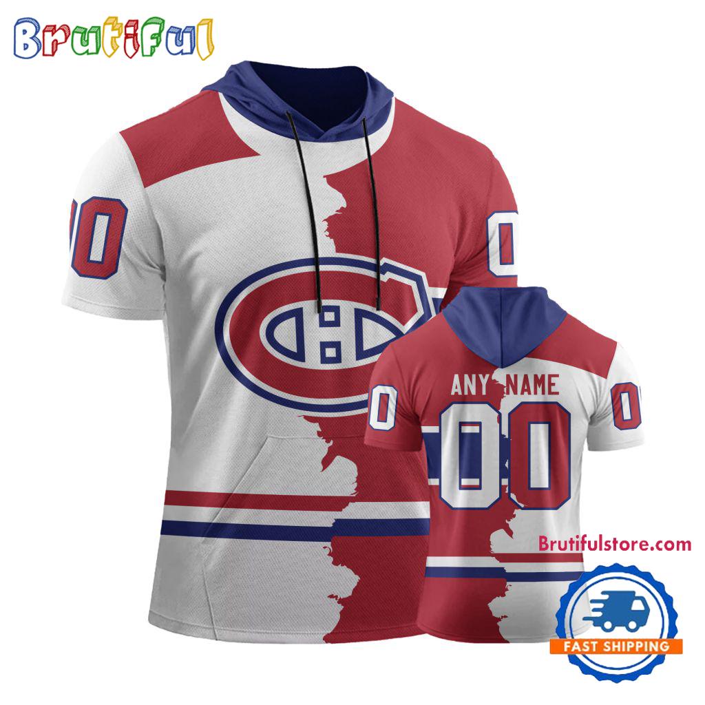 NHL Montreal Canadiens Special Home Mix Away Short Sleeve Hoodie