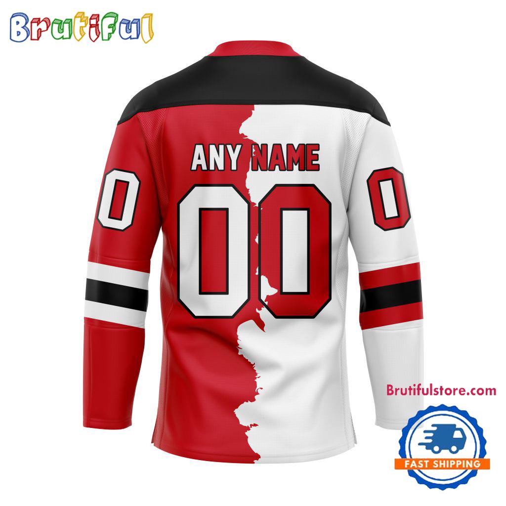 NHL New Jersey Devils Home Mix Away New Design Hockey Jersey