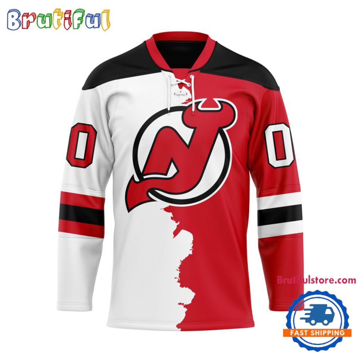 Sweat à Capuche Rouge New Jersey Devils - MADE FOR FANATICS - Taille M - Neuf Avec étiquette