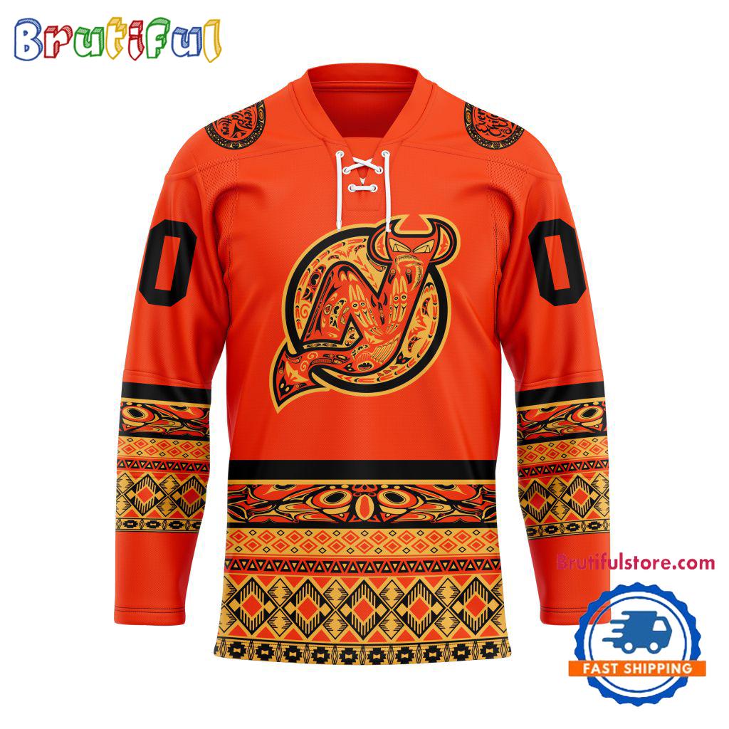 NHL New Jersey Devils National Day For Truth And Reconciliation Design Hockey Jersey, Sport Jersey Shirt