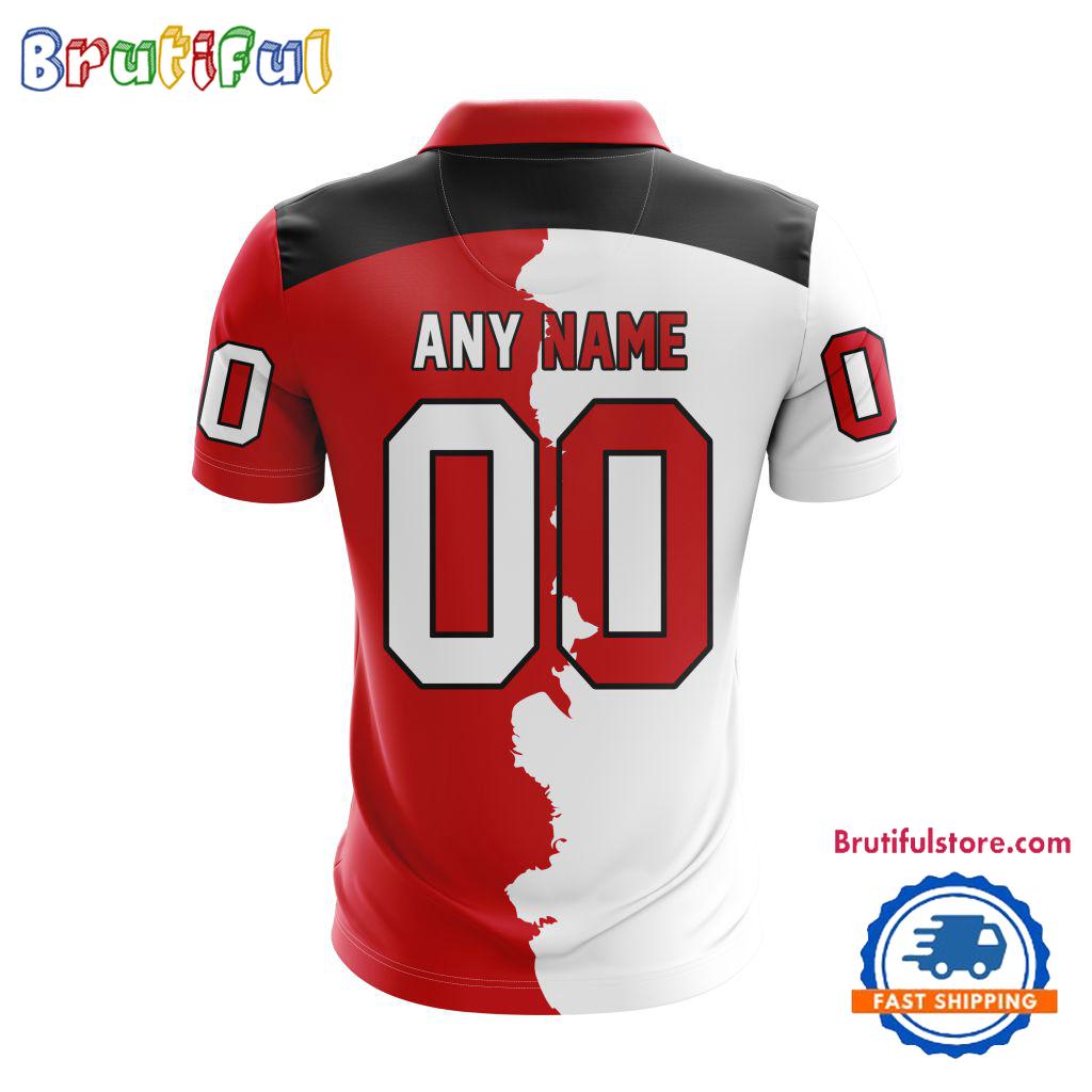 NHL New Jersey Devils Personalize Home Mix Away Kits Polo Shirts