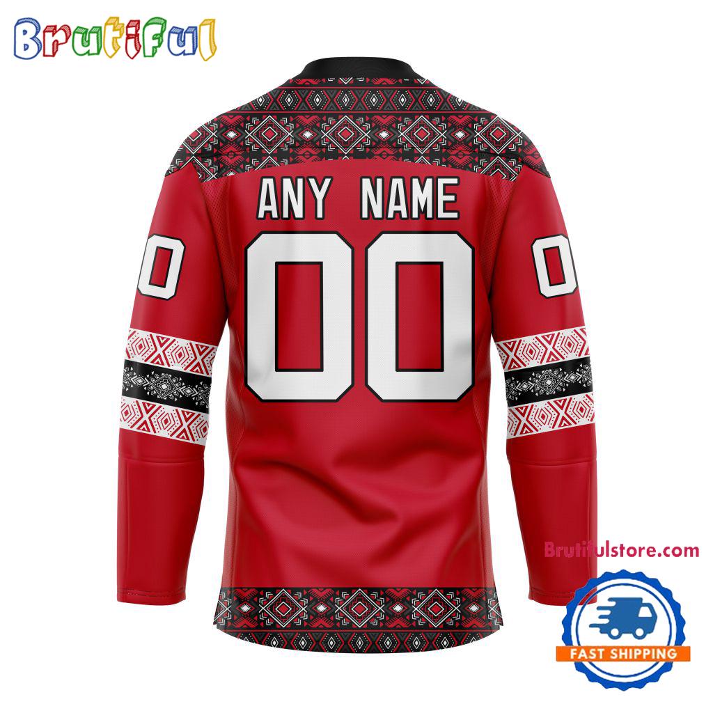 NHL New Jersey Devils Personalized Native American Hockey Jersey