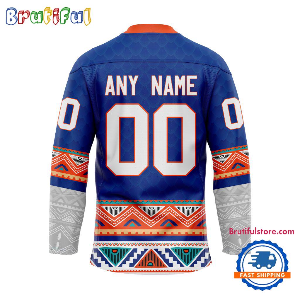 NHL New York Islanders Personalized Native American Hockey Jersey