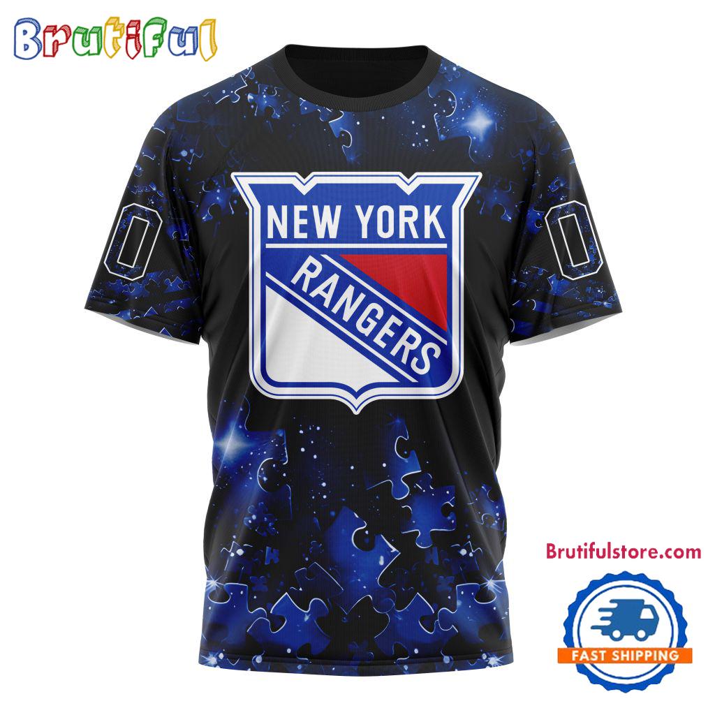 NHL New York Rangers Autism Awareness Hockey New Design TShirt, Sweatshirt, Hoodie