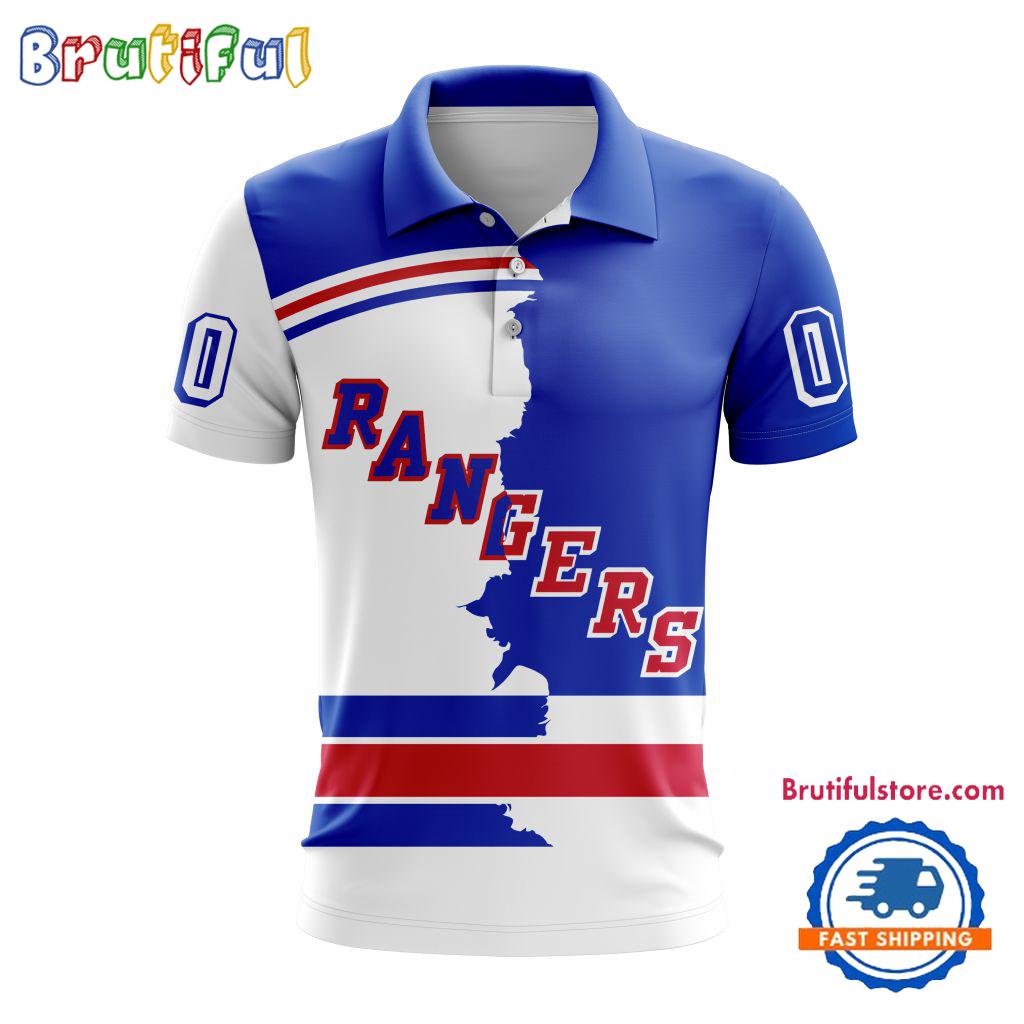 NHL New York Rangers Personalize Home Mix Away Kits Polo Shirts