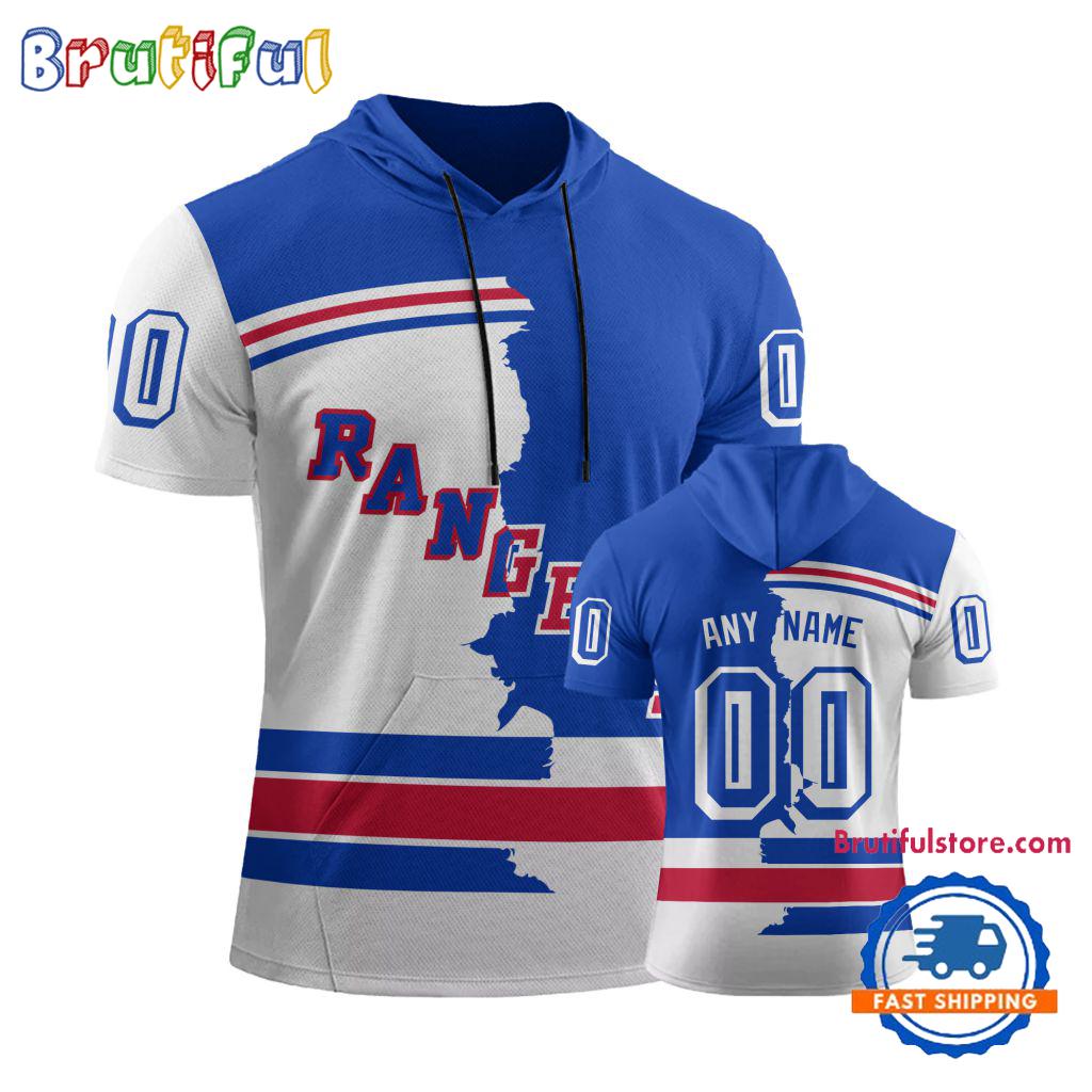 NHL New York Rangers Special Home Mix Away Short Sleeve Hoodie