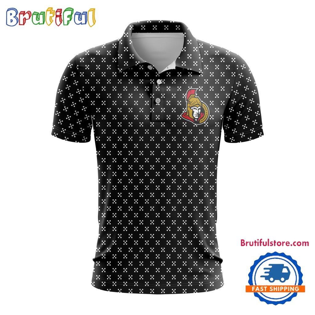 NHL Ottawa Senators Hockey Team New Design Polo Shirt