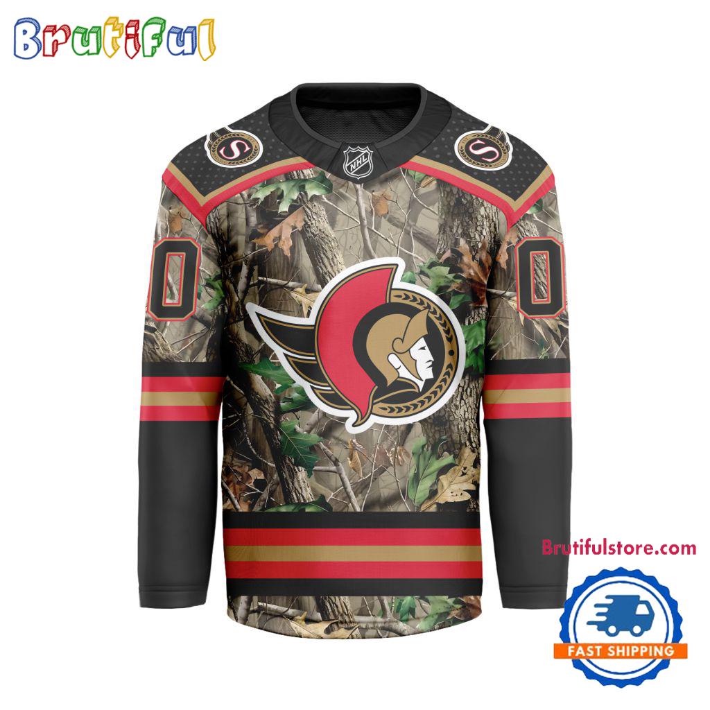 NHL Ottawa Senators Special Realtree Camo Hunting Hockey Jersey