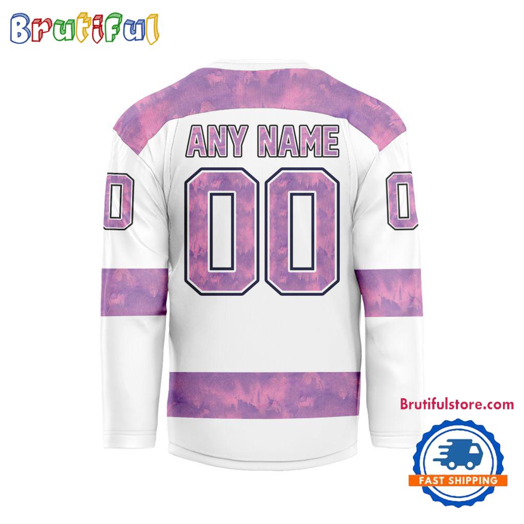 NHL Philadelphia Flyers Personalized Hockey Fights Cancer Design Jersey