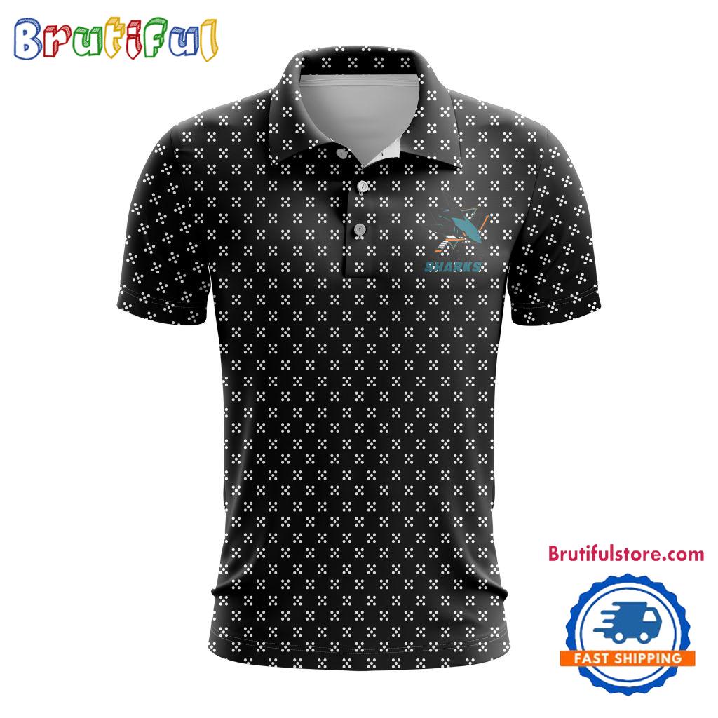 NHL San Jose Sharks Hockey Team New Design Polo Shirt