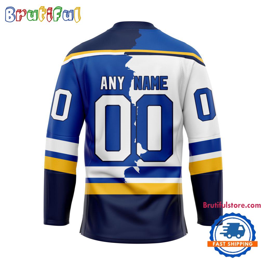NHL St. Louis Blues Home Mix Away New Design Hockey Jersey