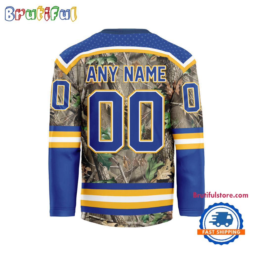NHL St. Louis Blues Special Realtree Camo Hunting Hockey Jersey