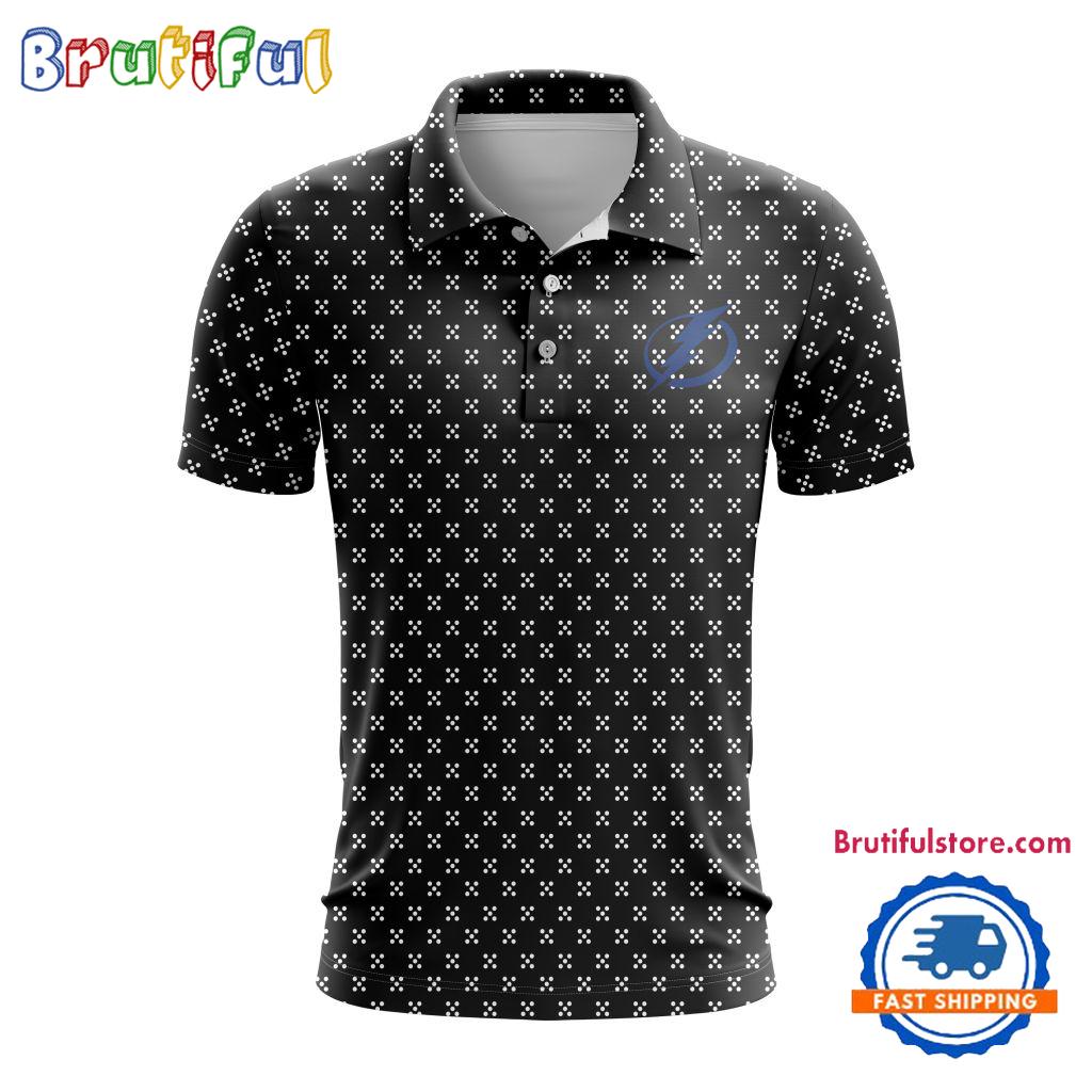 NHL Tampa Bay Lightning Hockey Team New Design Polo Shirt