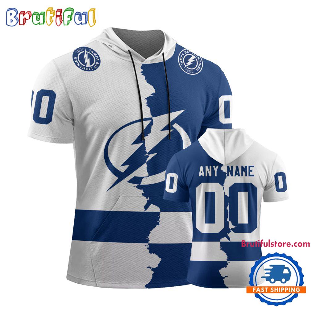 NHL Tampa Bay Lightning Special Home Mix Away Short Sleeve Hoodie