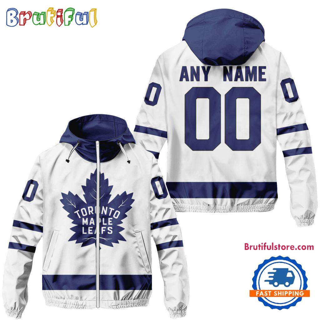 NHL Toronto Maple Leafs Away Windbreaker Outdoor Jacket, Personalized Hockey Team Jacket Outfits