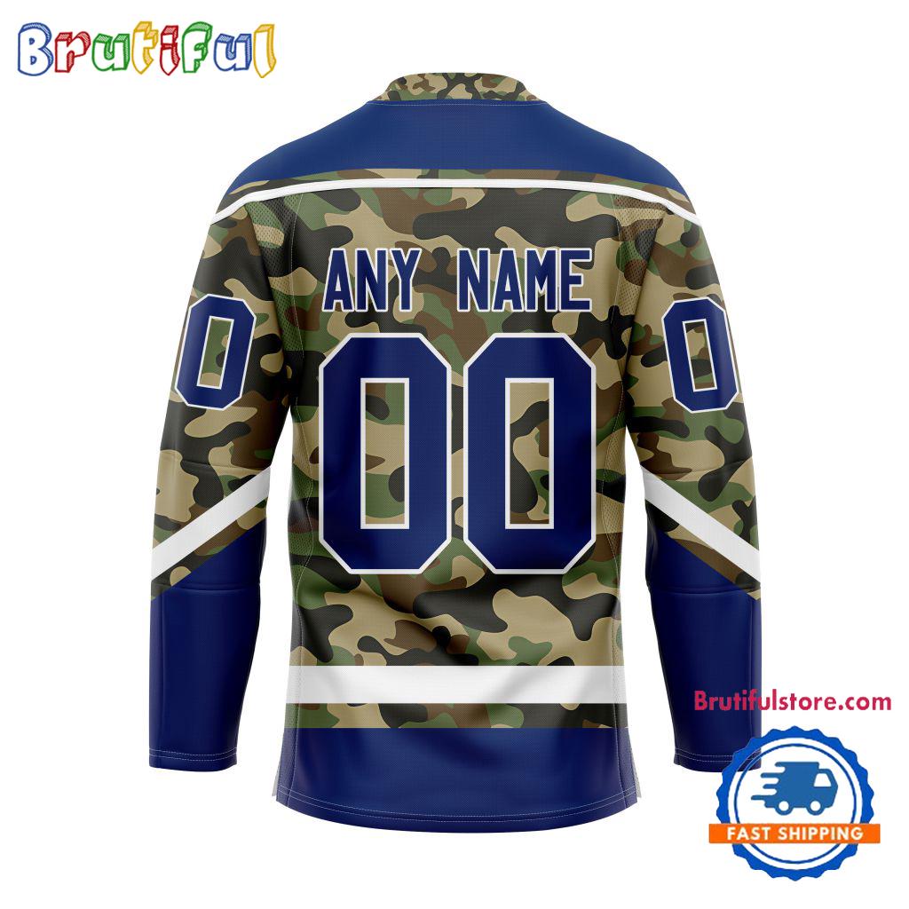 NHL Toronto Maple Leafs Camo Veterans Custom Hockey Jersey