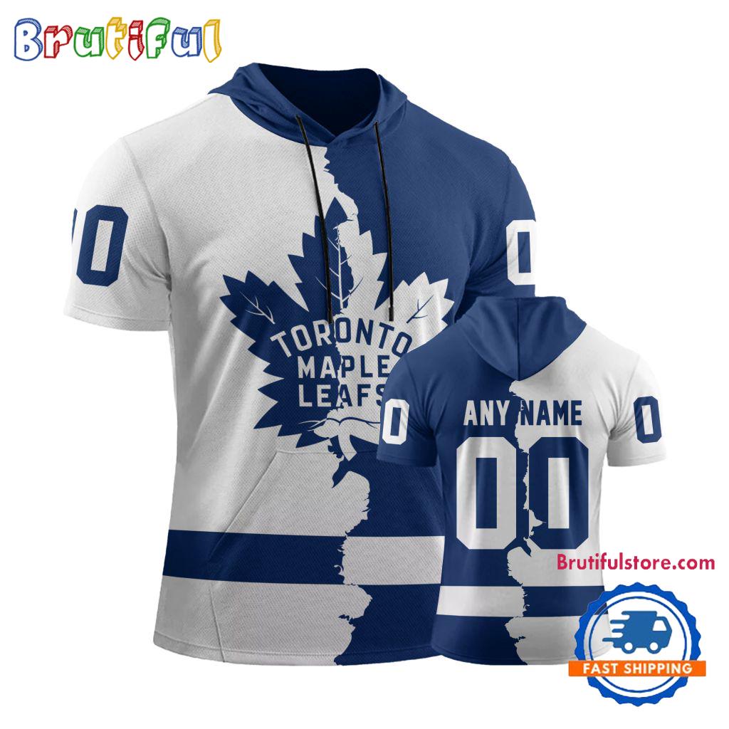 NHL Toronto Maple Leafs Special Home Mix Away Short Sleeve Hoodie