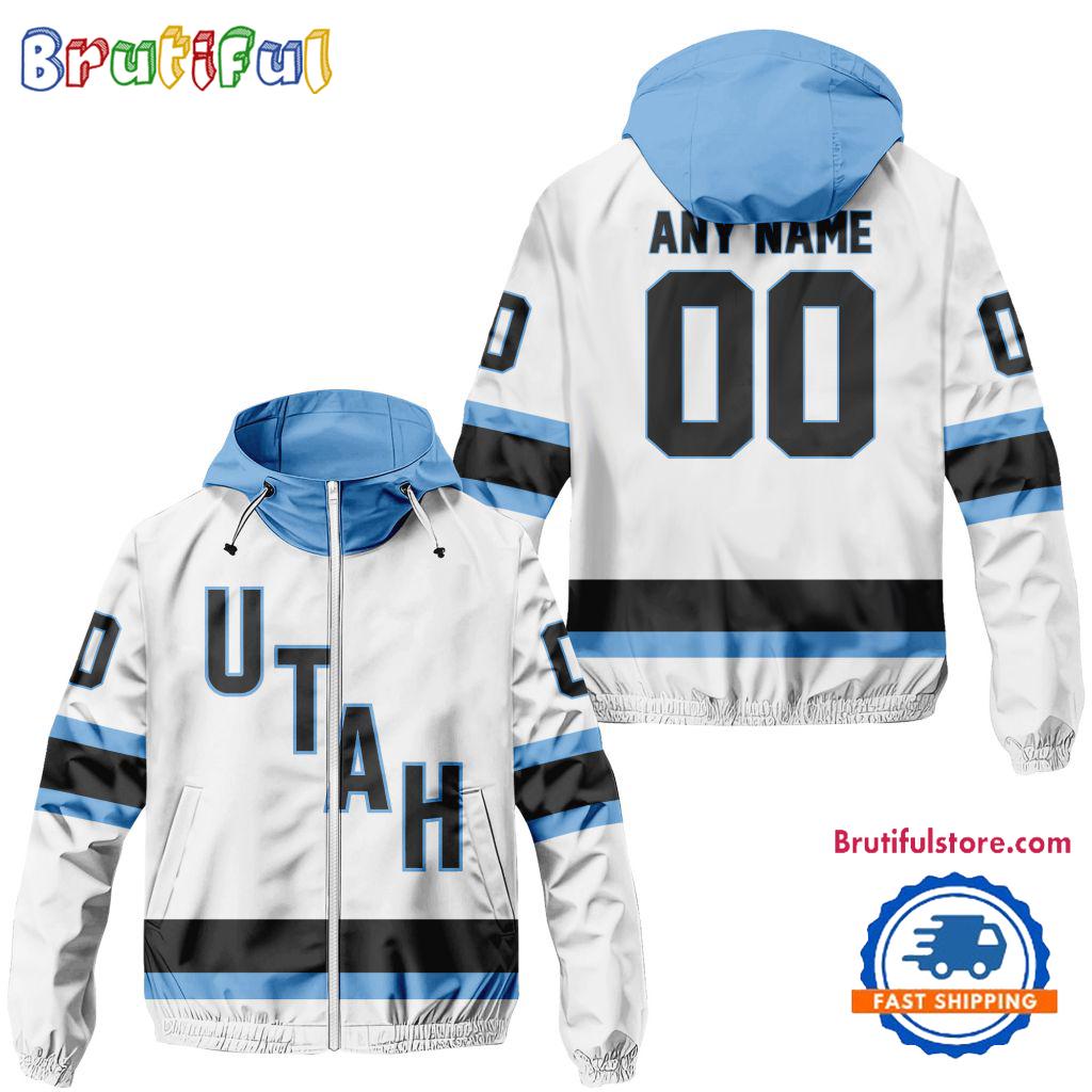 NHL Utah Hockey Club Away Windbreaker Outdoor Jacket, Personalized Hockey Team Jacket Outfits