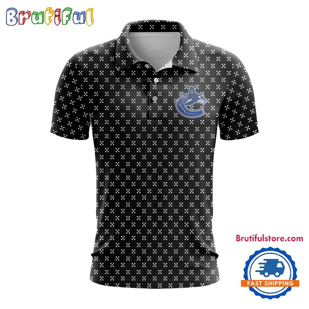 NHL Vancouver Canucks Hockey Team New Design Polo Shirt