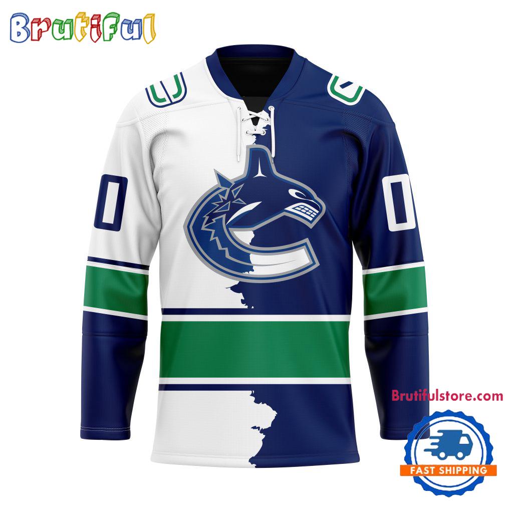 NHL Vancouver Canucks Home Mix Away New Design Hockey Jersey
