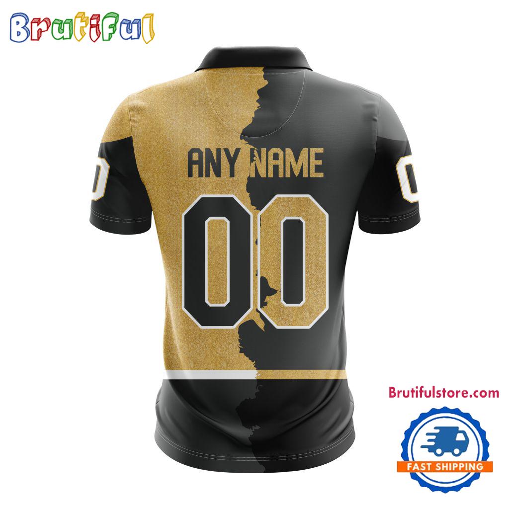 NHL Vegas Golden Knights Personalize Home Mix Away Kits Polo Shirts
