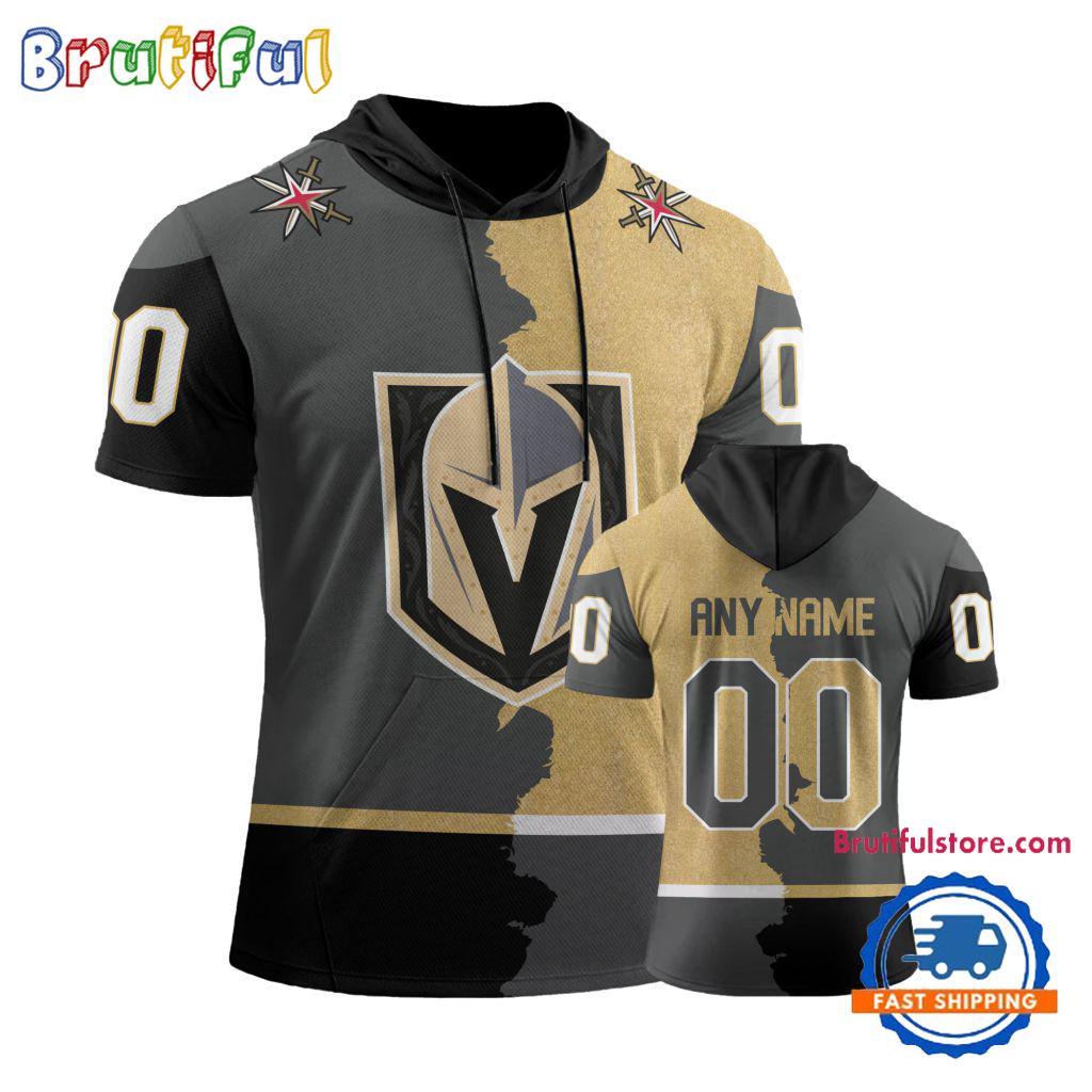 NHL Vegas Golden Knights Special Home Mix Away Short Sleeve Hoodie