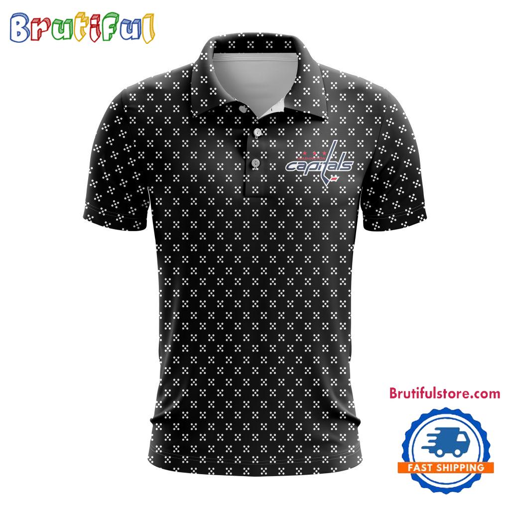 NHL Washington Capitals Hockey Team New Design Polo Shirt