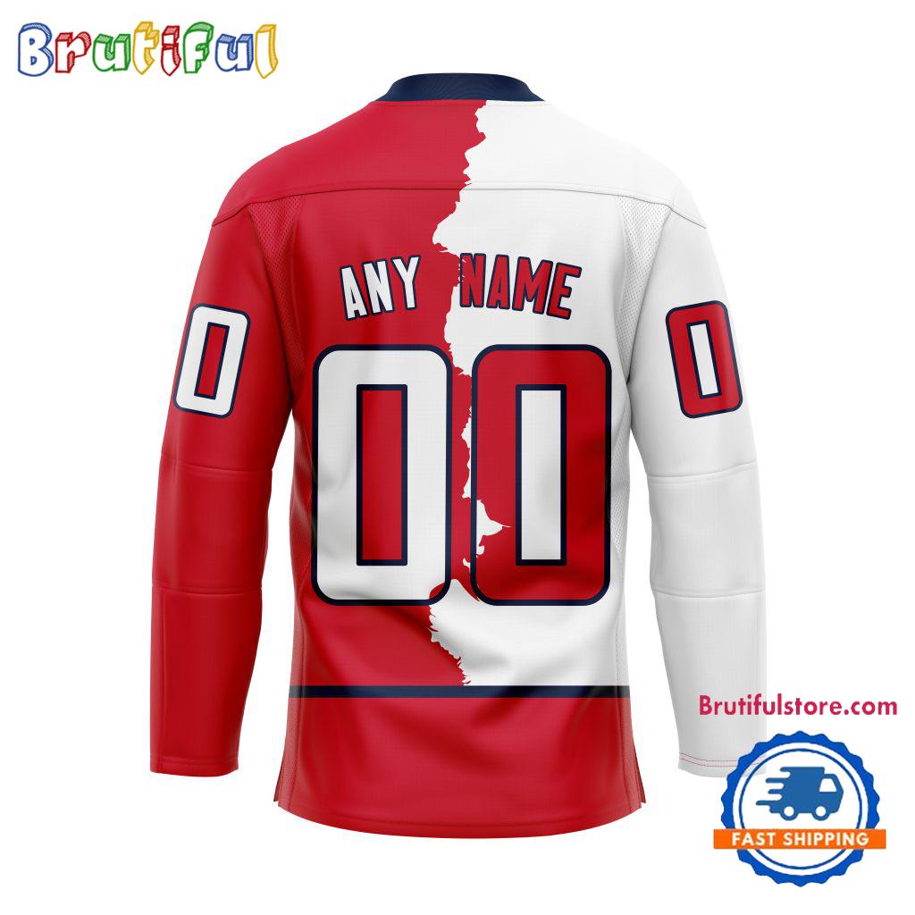 NHL Washington Capitals Home Mix Away New Design Hockey Jersey
