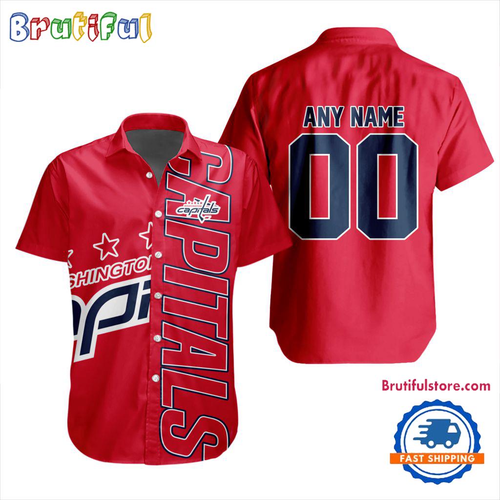 NHL Washington Capitals New Design Hawaiian Shirt, Hockey Team Button Shirt