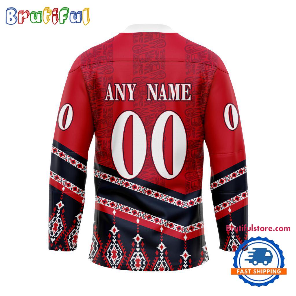 NHL Washington Capitals Personalized Native American Hockey Jersey