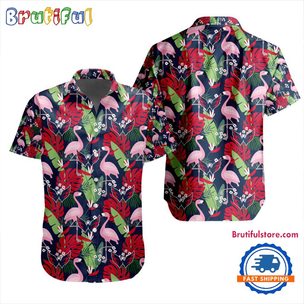 NHL Washington Capitals Special Flamingo Hawaiian Design Button Shirt