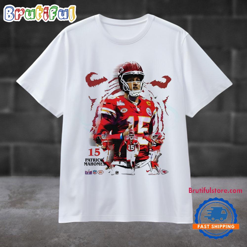 Patrick Mahomes 15 Kansas City Chiefs Football Player T Shirt