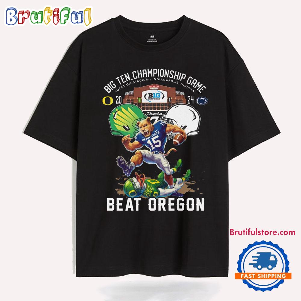Penn State Nittany Lions Big Ten Championship Game Beat Oregon Ducks T Shirt
