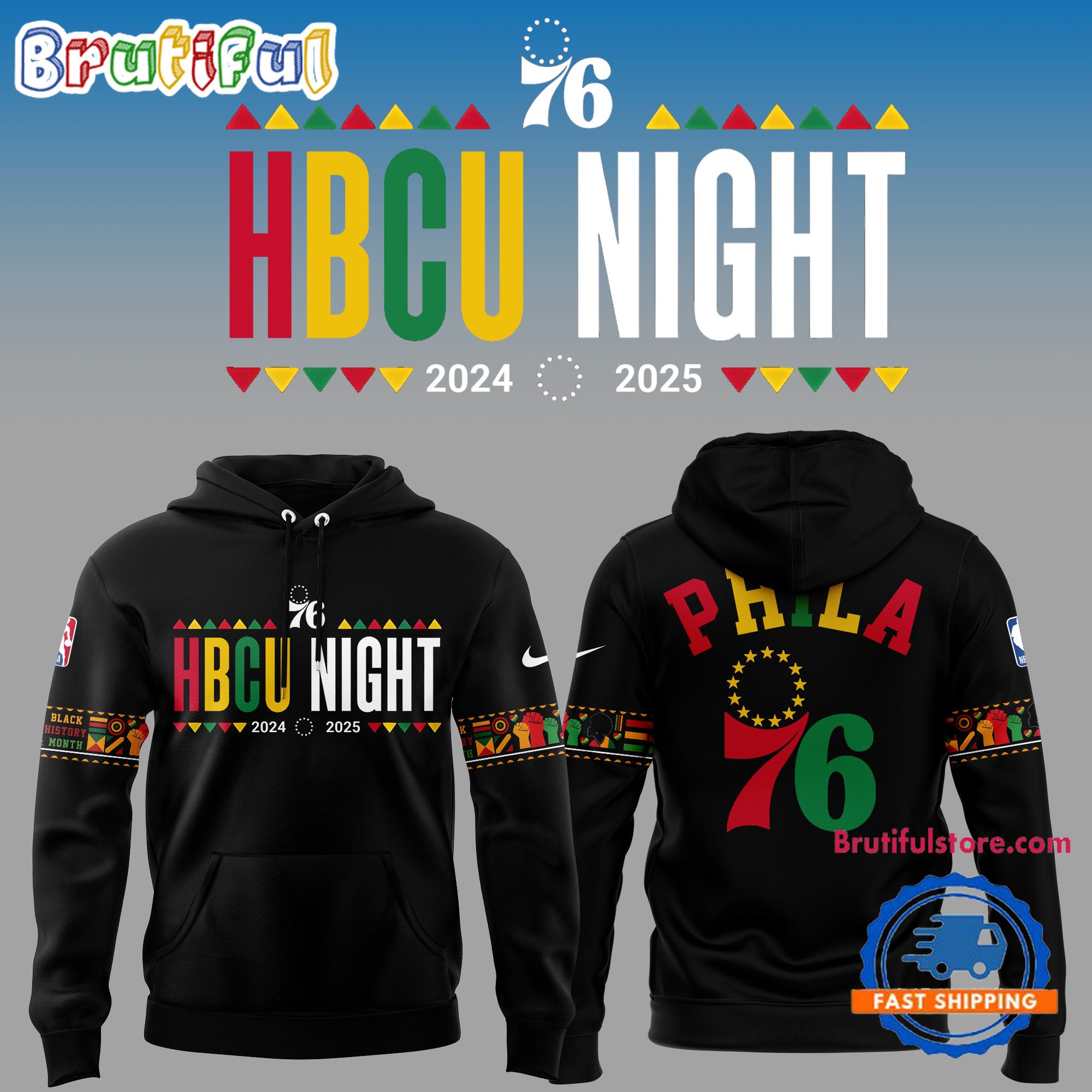 Philadelphia 76ers HBCU Night 2024-2025 Hoodie