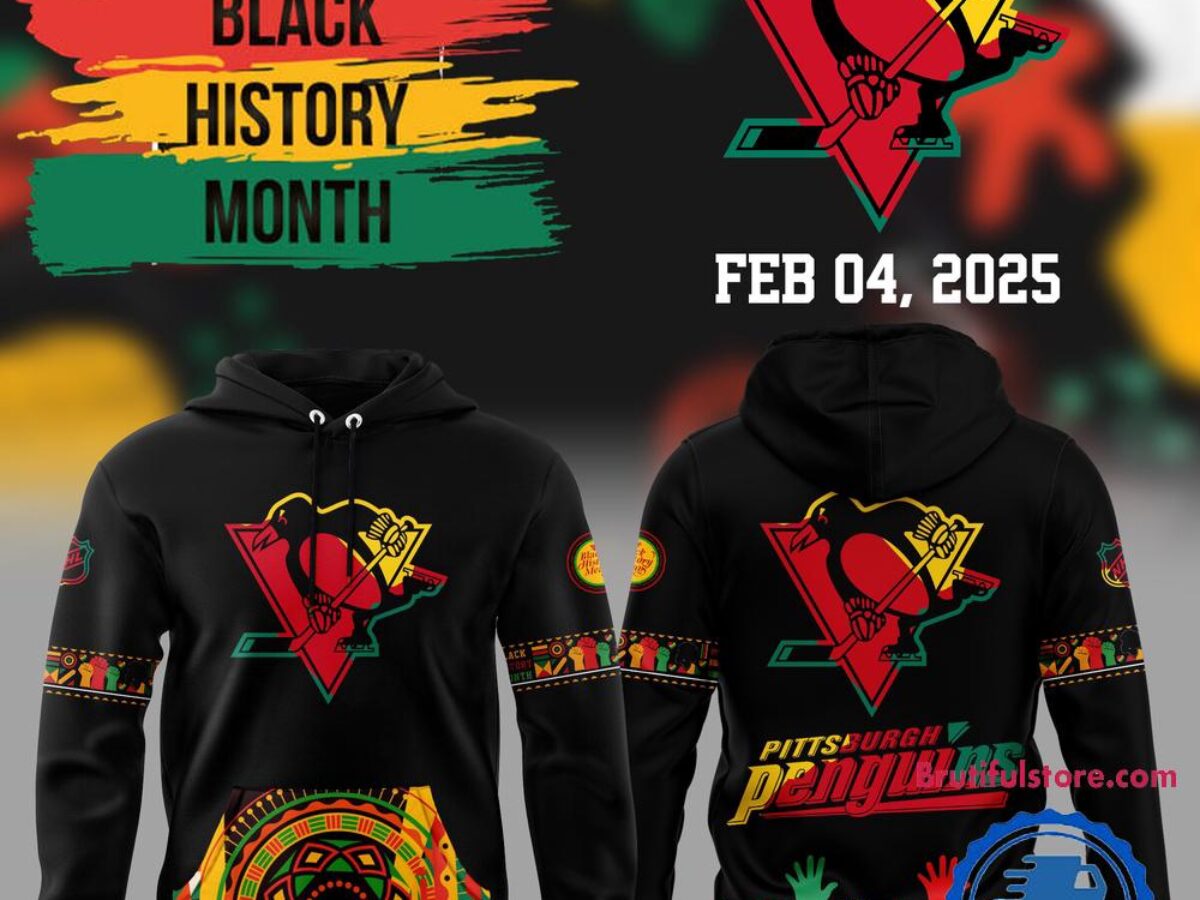 Pittsburgh Penguins 2025 NHL Black History Month Night Hoodie Shirt
