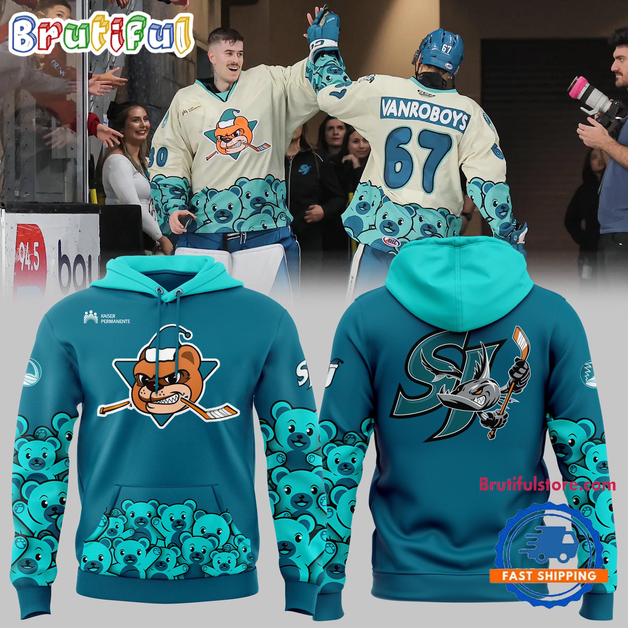 San Jose Barracuda Hockey 2024 Limited New 3D Shirt