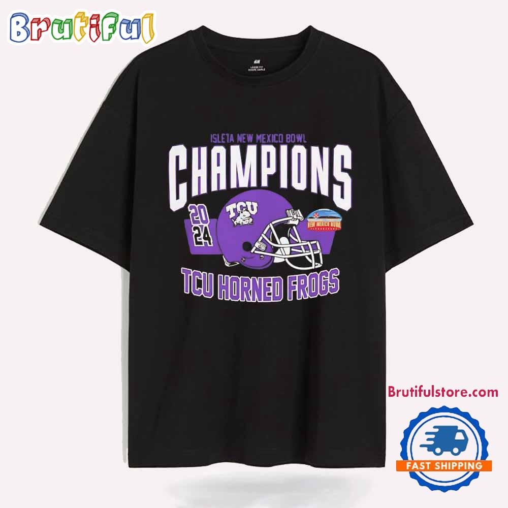 TCU Horned Frogs helmet New Mexico Bowl Champions 2024 T Shirt