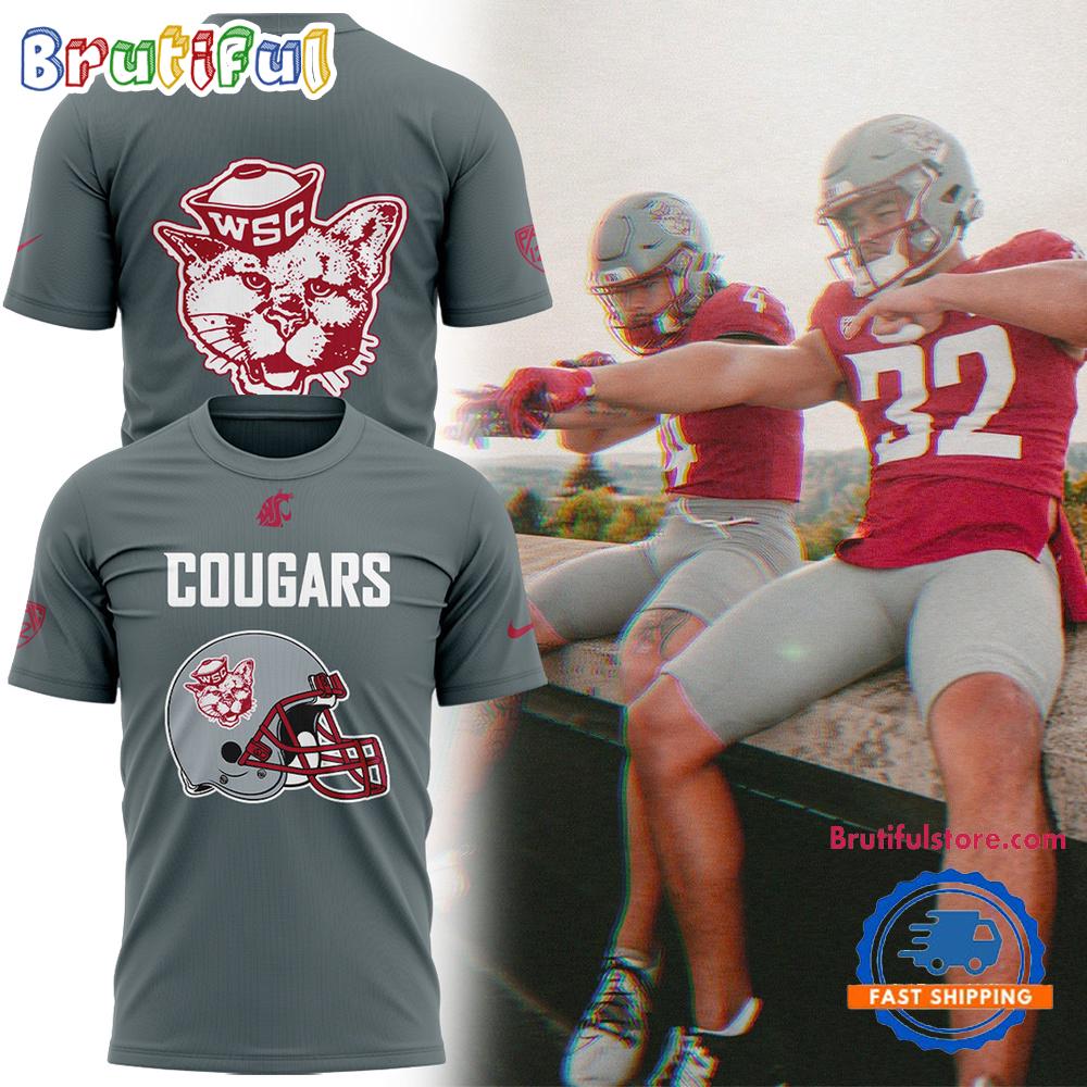 Washington State Cougars Football 2025 Limited New Design 3D Shirt