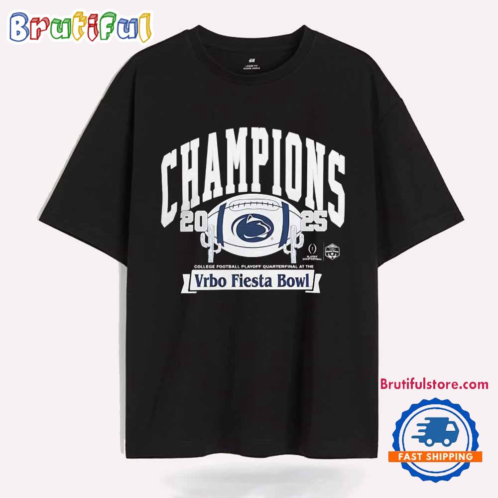 2025 Cfp Vrbo Fiesta Bowl Penn State Champions T Shirt