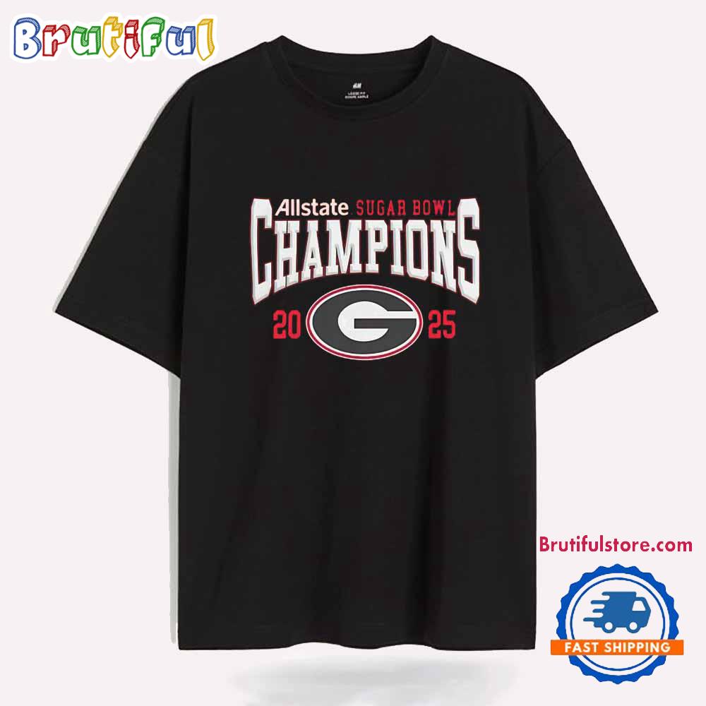Allstate Sugar Bowl Cfp 2025 Georgia Bulldogs Champions T Shirt