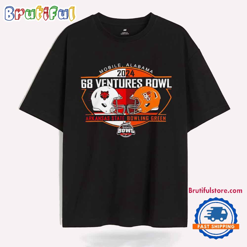 Arkansas State vs Bowling Green 2024 68 Ventures Bowl Head to Head T Shirt