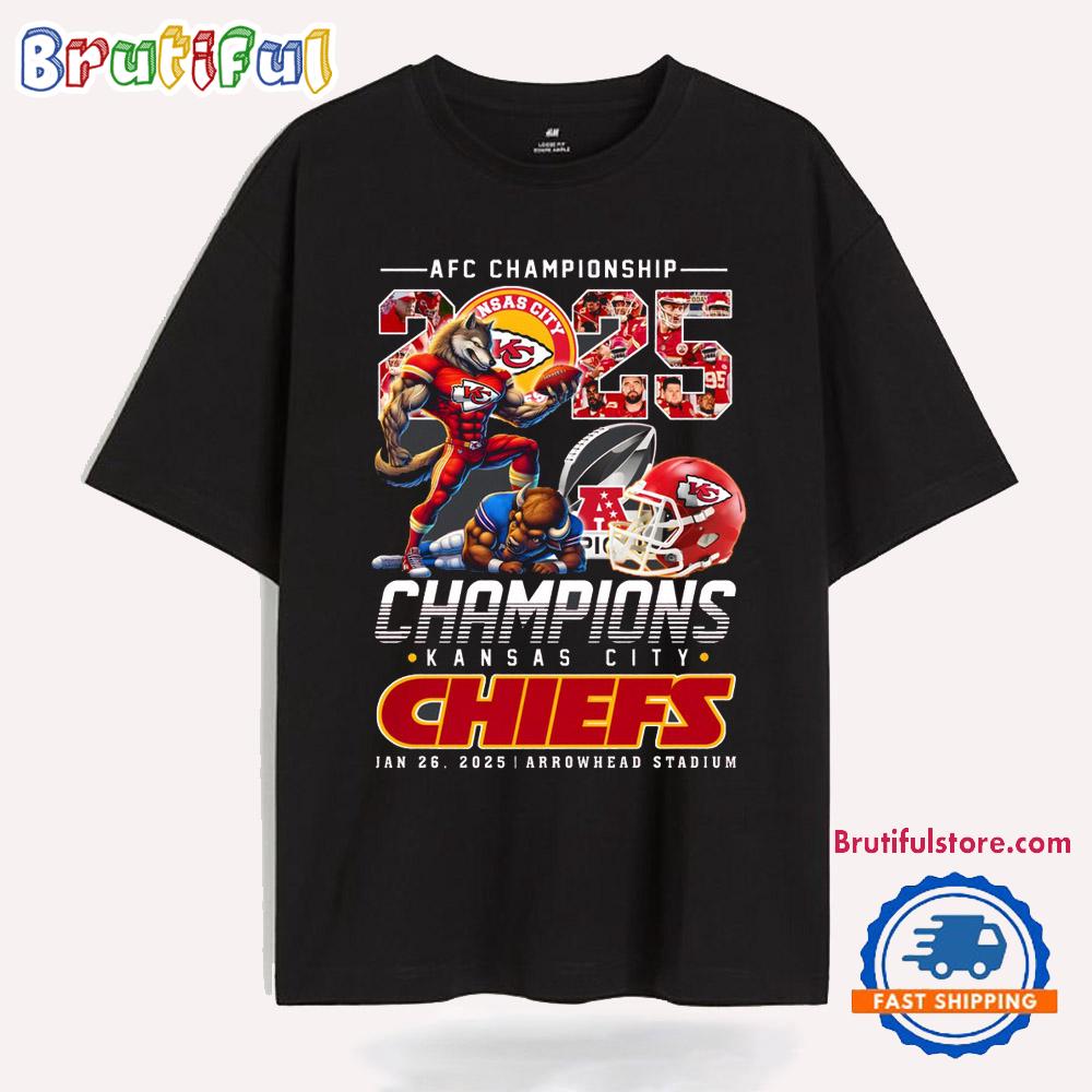 Kansas City Chiefs 2025 AFC Championship T Shirt