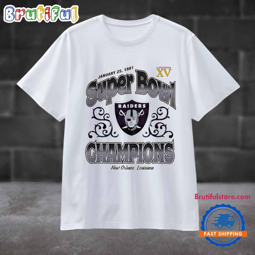 Las Vegas Raiders Super Bowl Champion New Orleans 1981 T Shirt